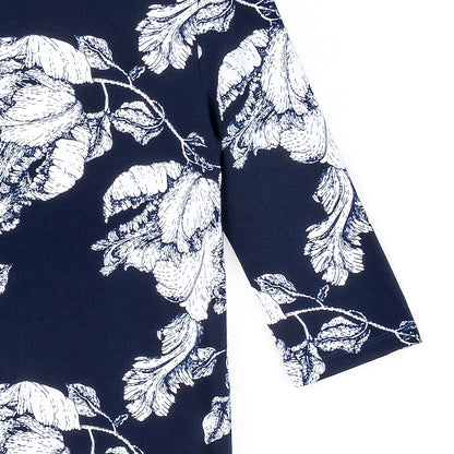 Clara Sunwoo Value - Scoop Neck Half Sleeve Top - Peony Blossom