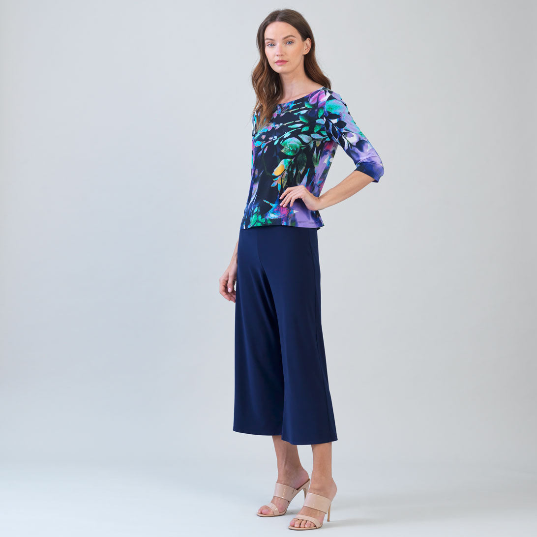 Clara Sunwoo Value - Scoop Neck Half Sleeve Top - Floral Dream - Limited Sizes