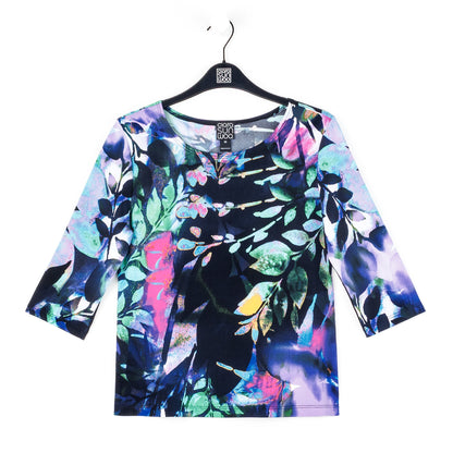 Clara Sunwoo Value - Scoop Neck Half Sleeve Top - Floral Dream - Limited Sizes