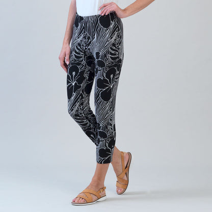 Clara Sunwoo Recommended - Crepe Knit - Signature Pull-On Capri - Orchid Sketch - Final Sale