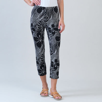 Clara Sunwoo Recommended - Crepe Knit - Signature Pull-On Capri - Orchid Sketch - Final Sale