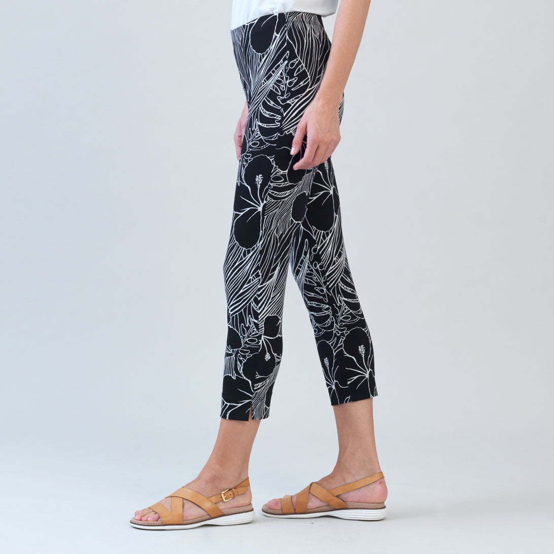 Clara Sunwoo Recommended - Crepe Knit - Signature Pull-On Capri - Orchid Sketch - Final Sale