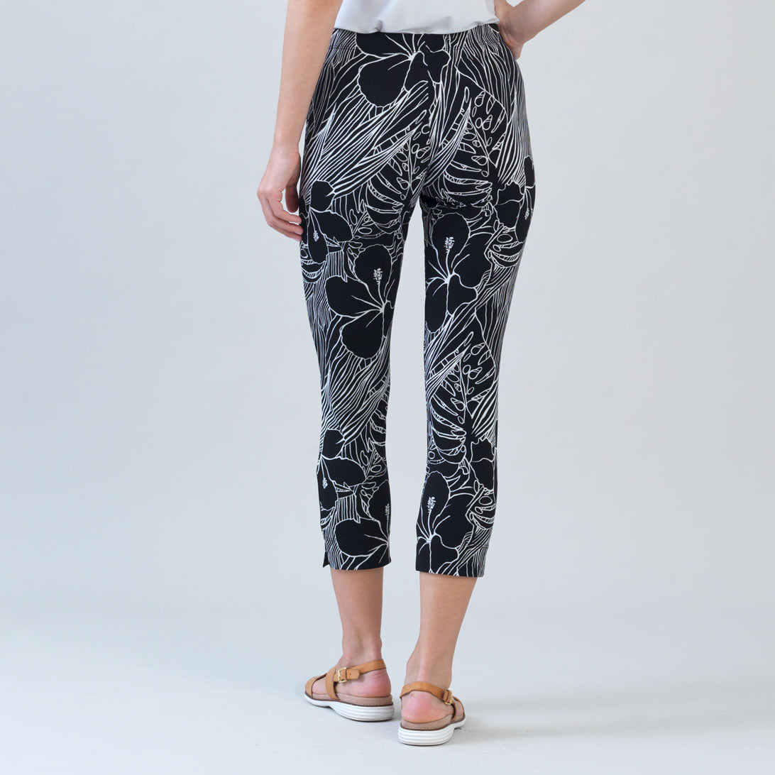 Clara Sunwoo Recommended - Crepe Knit - Signature Pull-On Capri - Orchid Sketch - Final Sale