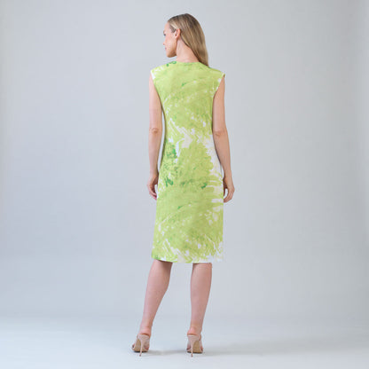 Clara Sunwoo Premium - Signature Side Slit Midi Dress - Floral Citrus - Final Sale