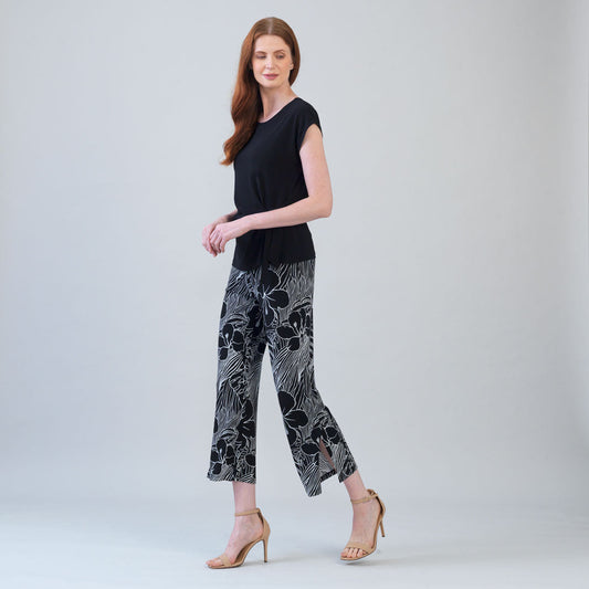 Clara Sunwoo Everyday - Slant Sleeve Side Tie Top - Black