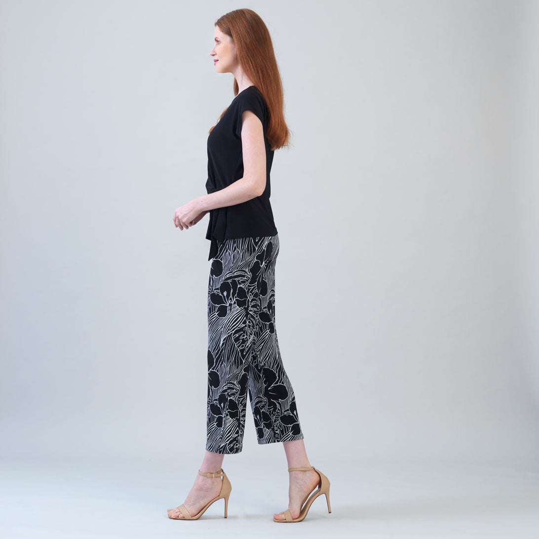 Clara Sunwoo Everyday - Slant Sleeve Side Tie Top - Black