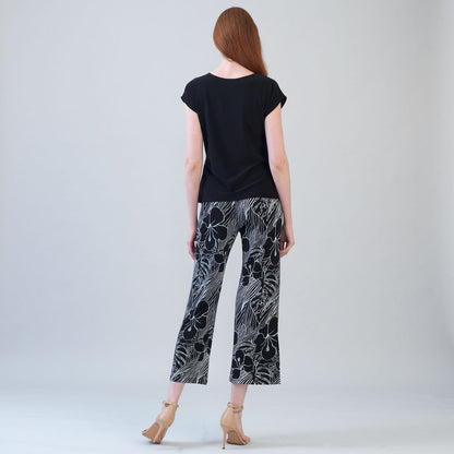 Clara Sunwoo Everyday - Slant Sleeve Side Tie Top - Black
