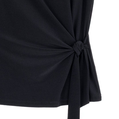 Clara Sunwoo Everyday - Slant Sleeve Side Tie Top - Black