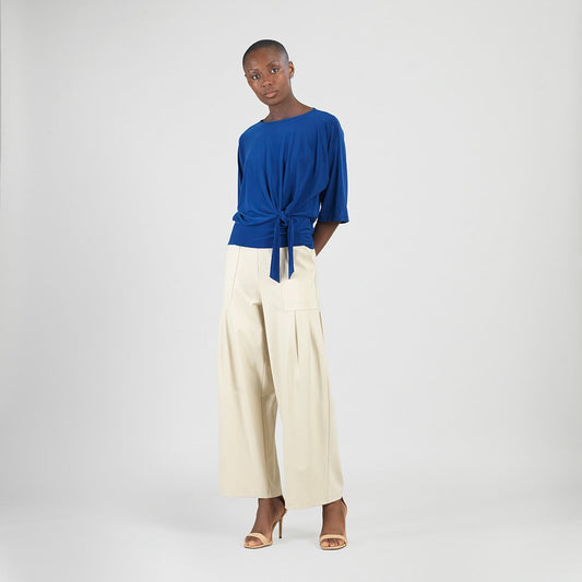 Clara Sunwoo Great Value - Signature Side Tie Top - Cobalt - Limited Sizes