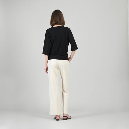 Clara Sunwoo New - Signature Side Tie Top - Black