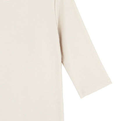 Clara Sunwoo Deals - Scoop Neck Half Sleeve Top - Bone