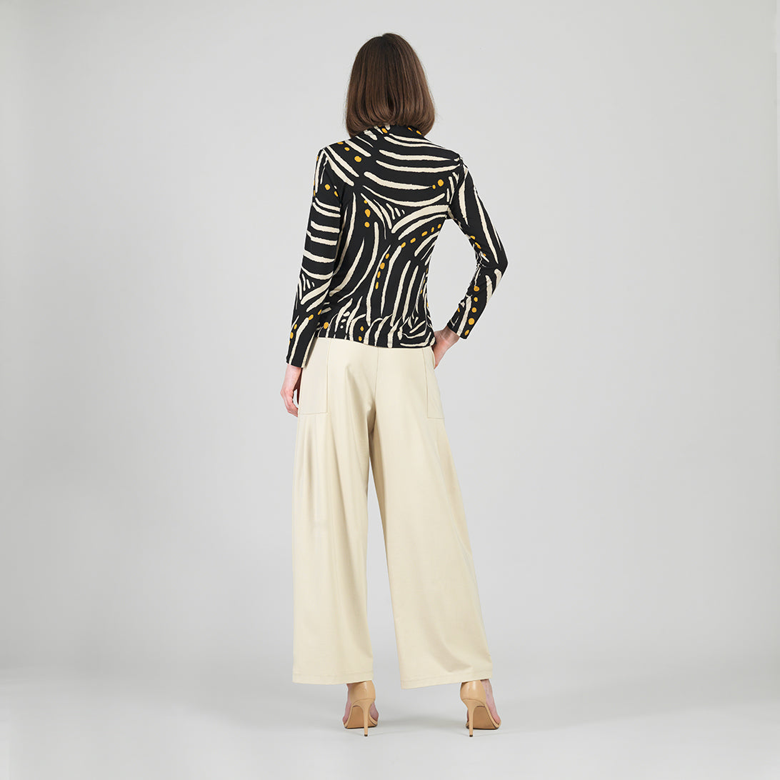 Clara Sunwoo Recommended - Center Front Tie Top - Dots & Stripes