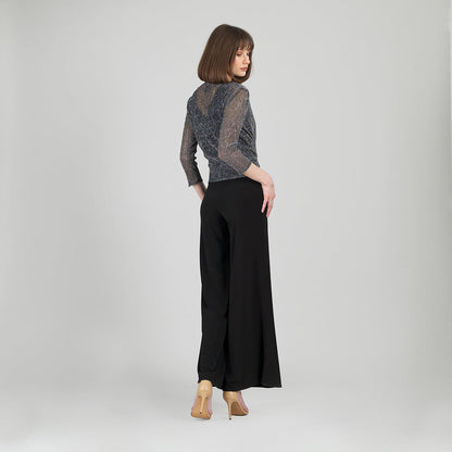 Clara Sunwoo Best Seller - Sheer Shimmer - Modern Tie Front Cardigan - Silver - Limited Sizes