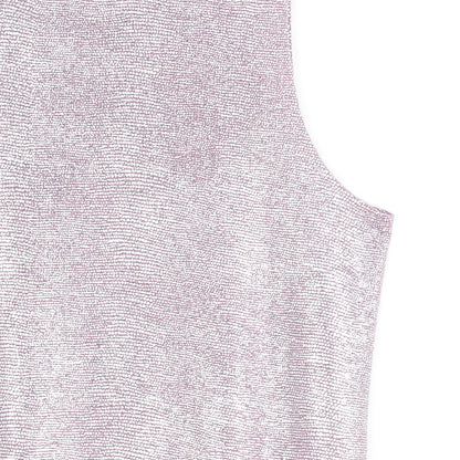 Clara Sunwoo Customer Favorite - Glitter Foil - Jewel Neck Tank - Pink - Final Sale