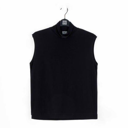 Clara Sunwoo Best Seller - Mock Neck Box Tank - Black - Final Sale