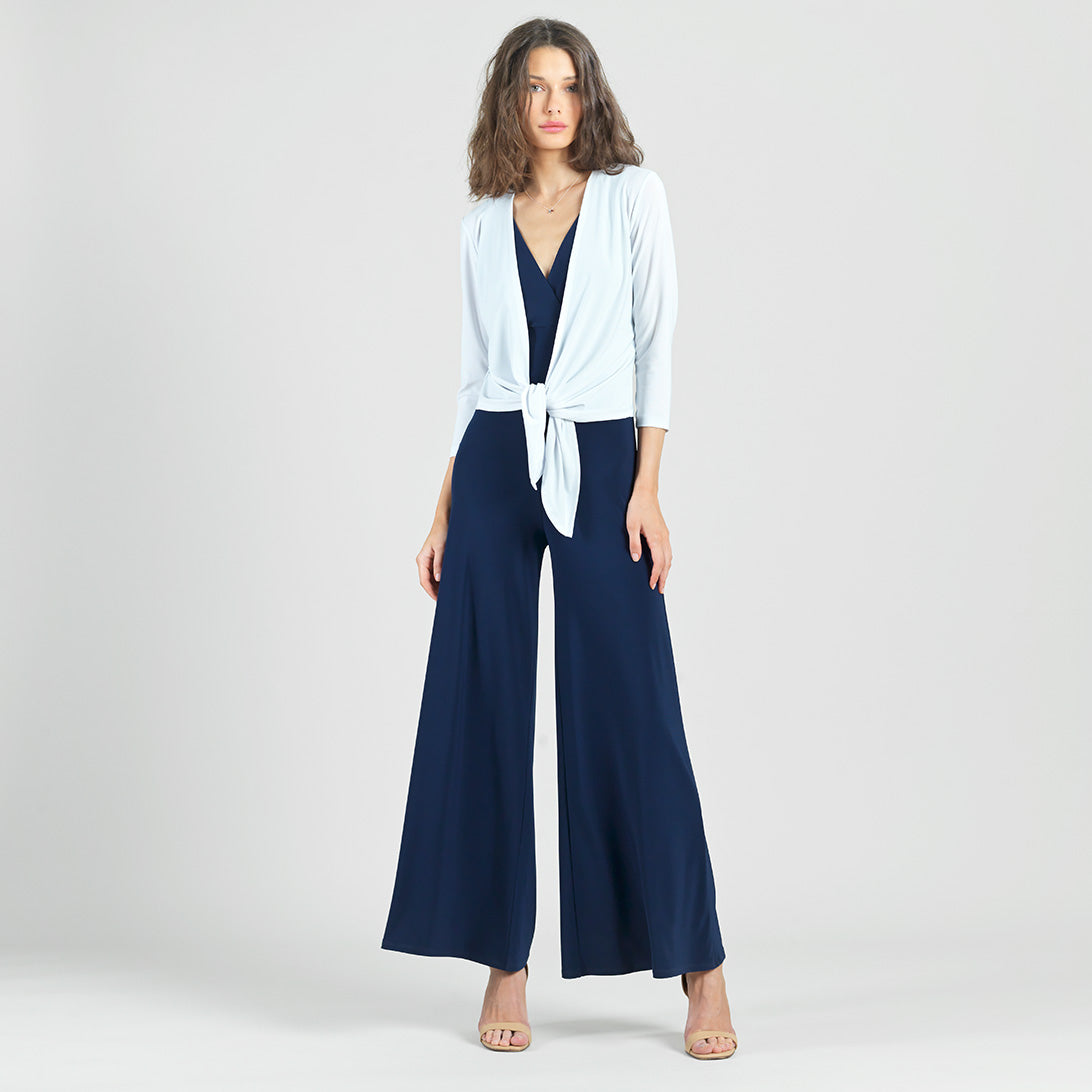Clara Sunwoo Value - Modern Tie Front Cardigan - White
