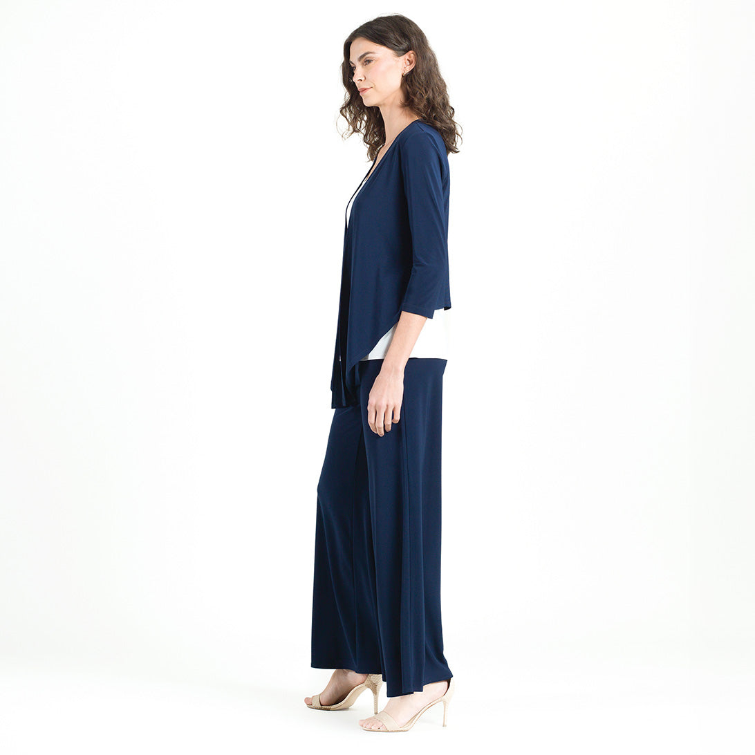 Clara Sunwoo Deals - Modern Tie Front Cardigan - Navy
