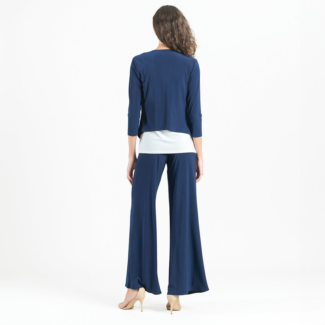 Clara Sunwoo Deals - Modern Tie Front Cardigan - Navy
