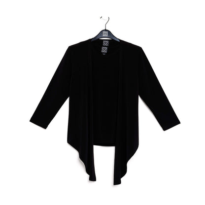 Clara Sunwoo Smart Buy - Modern Tie Front Cardigan - Black
