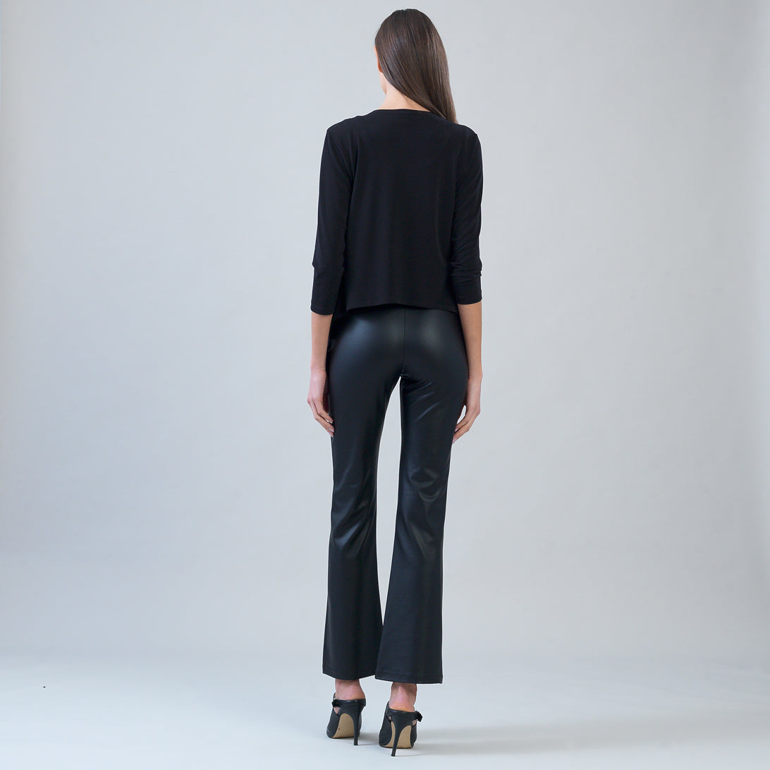 Clara Sunwoo Smart Buy - Modern Tie Front Cardigan - Black