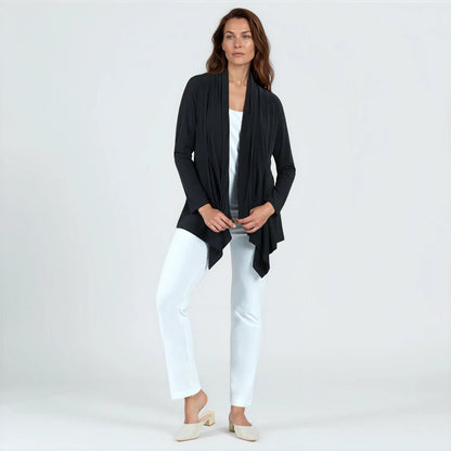 Clara Sunwoo Classic - Drape Tunic Cardigan - Black