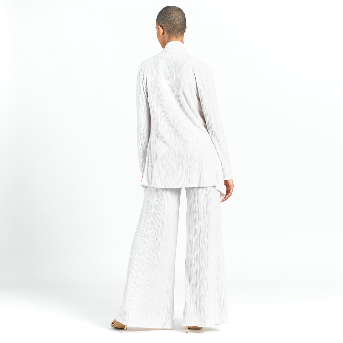 Clara Sunwoo Everyday - Soft Pleat Knit - Cardigan & Tank Twinset - Ivory - Final Sale!