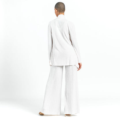 Clara Sunwoo Everyday - Soft Pleat Knit - Cardigan & Tank Twinset - Ivory - Final Sale!