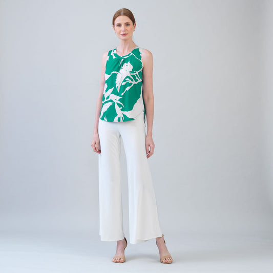Clara Sunwoo Discount - U-Neck Curved Hi-Low Tank - Floral Branch - Final Sale!