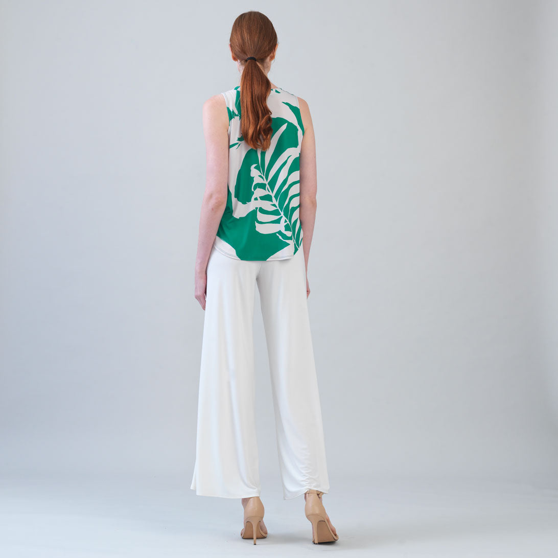 Clara Sunwoo Discount - U-Neck Curved Hi-Low Tank - Floral Branch - Final Sale!