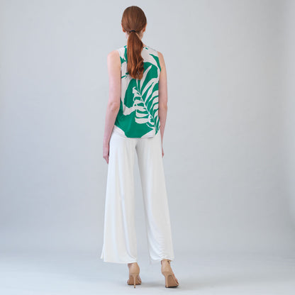 Clara Sunwoo Discount - U-Neck Curved Hi-Low Tank - Floral Branch - Final Sale!