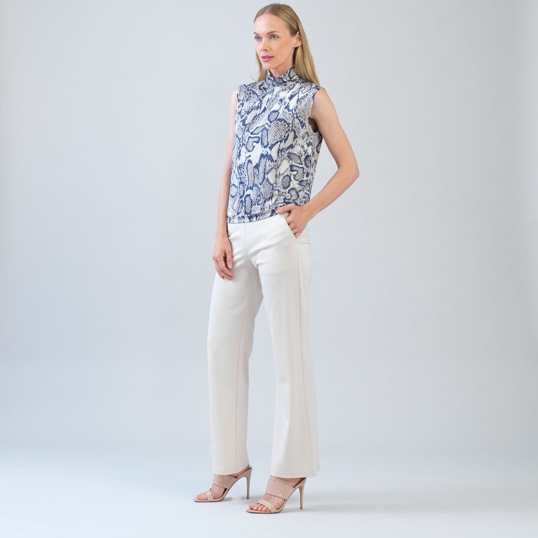 Clara Sunwoo Customer Favorite - Butter Knit - Mock Neck Box Tank - Python Scale - Final Sale!