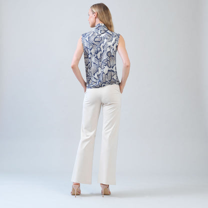 Clara Sunwoo Customer Favorite - Butter Knit - Mock Neck Box Tank - Python Scale - Final Sale!