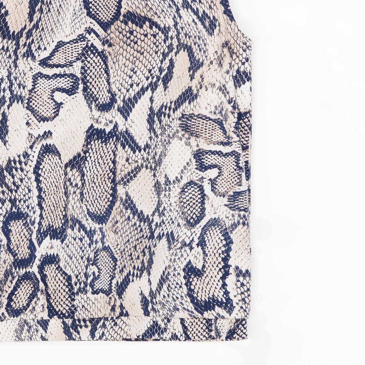 Clara Sunwoo Customer Favorite - Butter Knit - Mock Neck Box Tank - Python Scale - Final Sale!