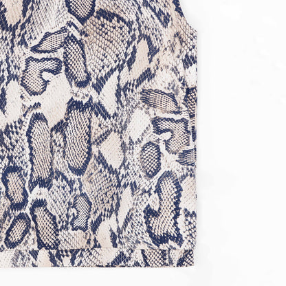Clara Sunwoo Customer Favorite - Butter Knit - Mock Neck Box Tank - Python Scale - Final Sale!