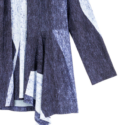 Clara Sunwoo Latest - Silky Pleat - 2pc Draped Cardigan & Tank Twinset - Lunar Stripe - Final Sale