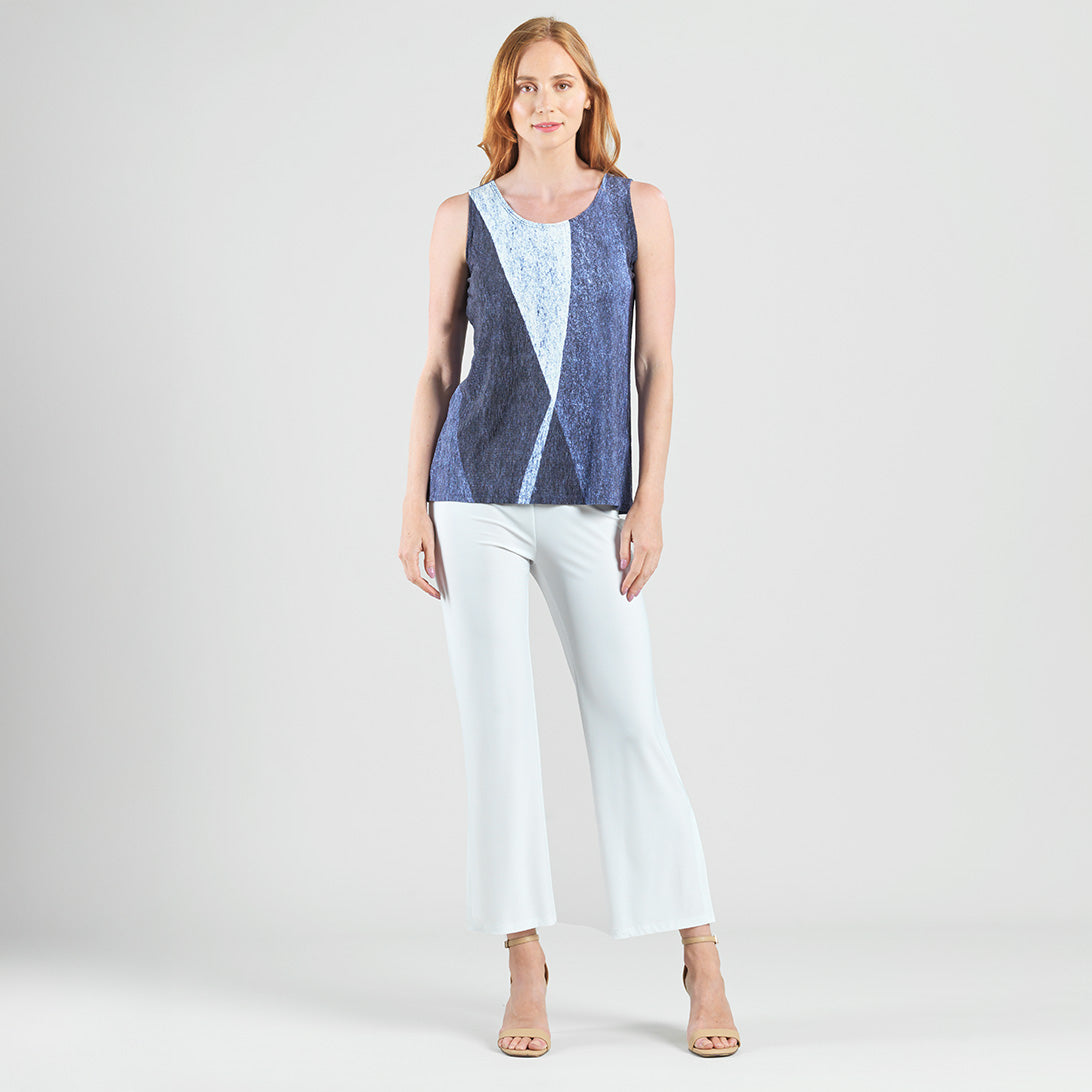 Clara Sunwoo Latest - Silky Pleat - 2pc Draped Cardigan & Tank Twinset - Lunar Stripe - Final Sale