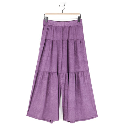 Clara Sunwoo New - Crushed Silk Knit - Cardigan, Tank, Skirt-Pant 3pc Set - Plum - Final Sale!