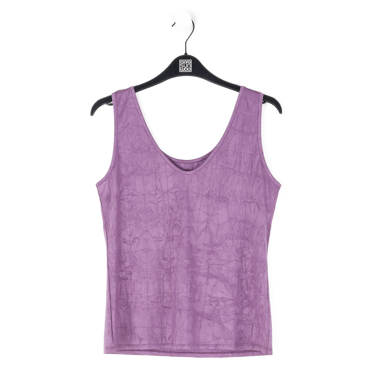 Clara Sunwoo New - Crushed Silk Knit - Cardigan, Tank, Skirt-Pant 3pc Set - Plum - Final Sale!