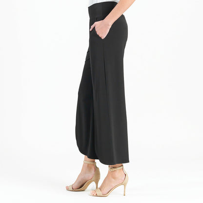 Clara Sunwoo Recommended - Front Slit Ankle Petal Pant - Black