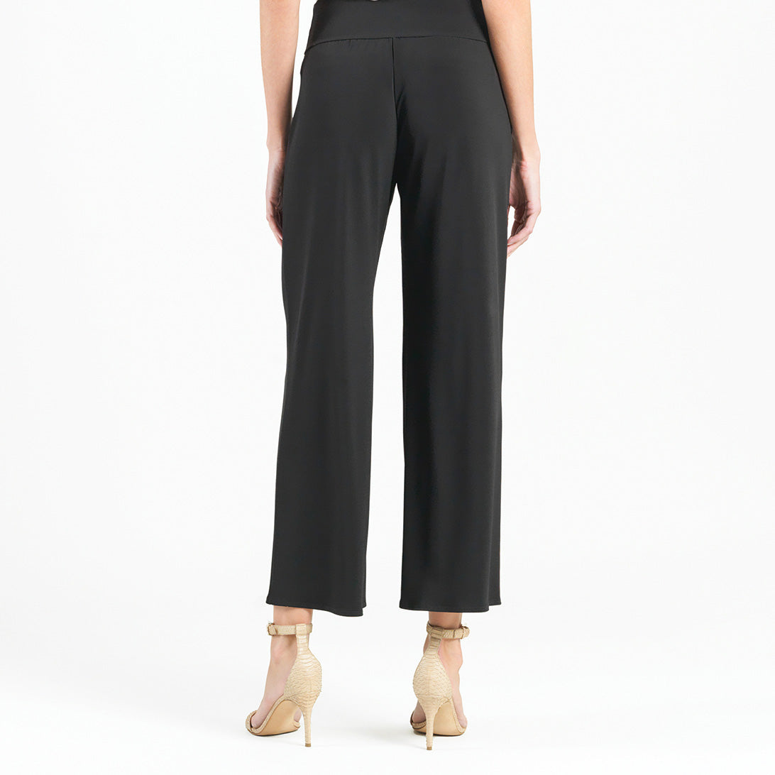 Clara Sunwoo Recommended - Front Slit Ankle Petal Pant - Black