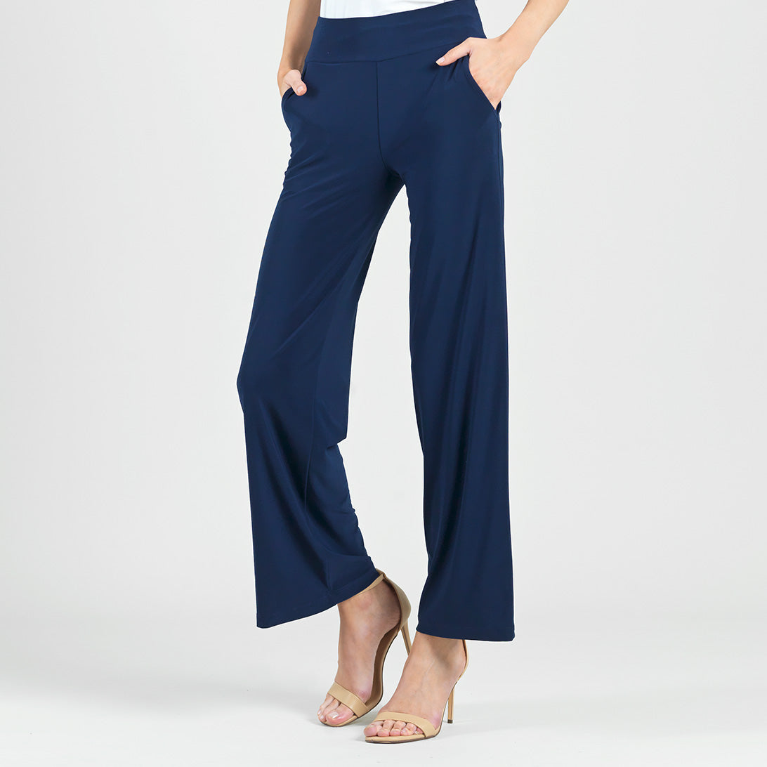 Clara Sunwoo Deals - Signature Wide Leg Pocket Pant - Navy