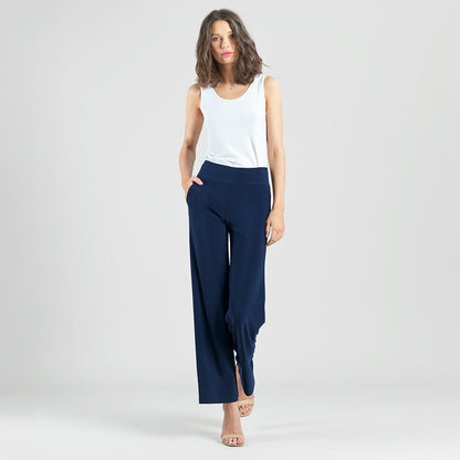 Clara Sunwoo Deals - Signature Wide Leg Pocket Pant - Navy