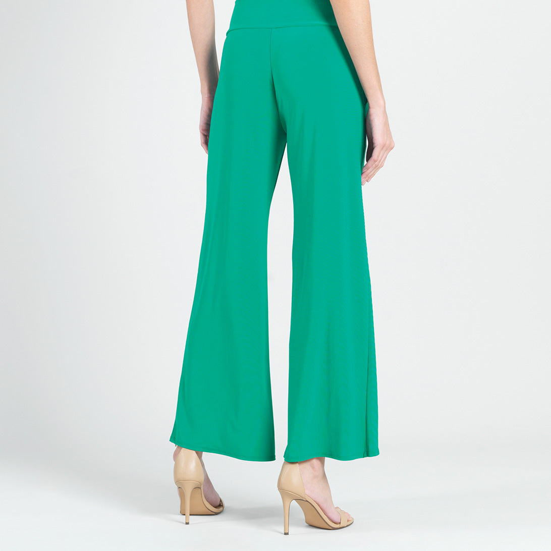 Clara Sunwoo New - Front Slit Ankle Petal Pant - Emerald - Final Sale