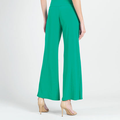 Clara Sunwoo New - Front Slit Ankle Petal Pant - Emerald - Final Sale