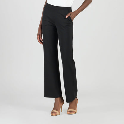 Clara Sunwoo Hot Sale - Rayon-Ponte Knit - Loose Leg Pocket Pant - Black