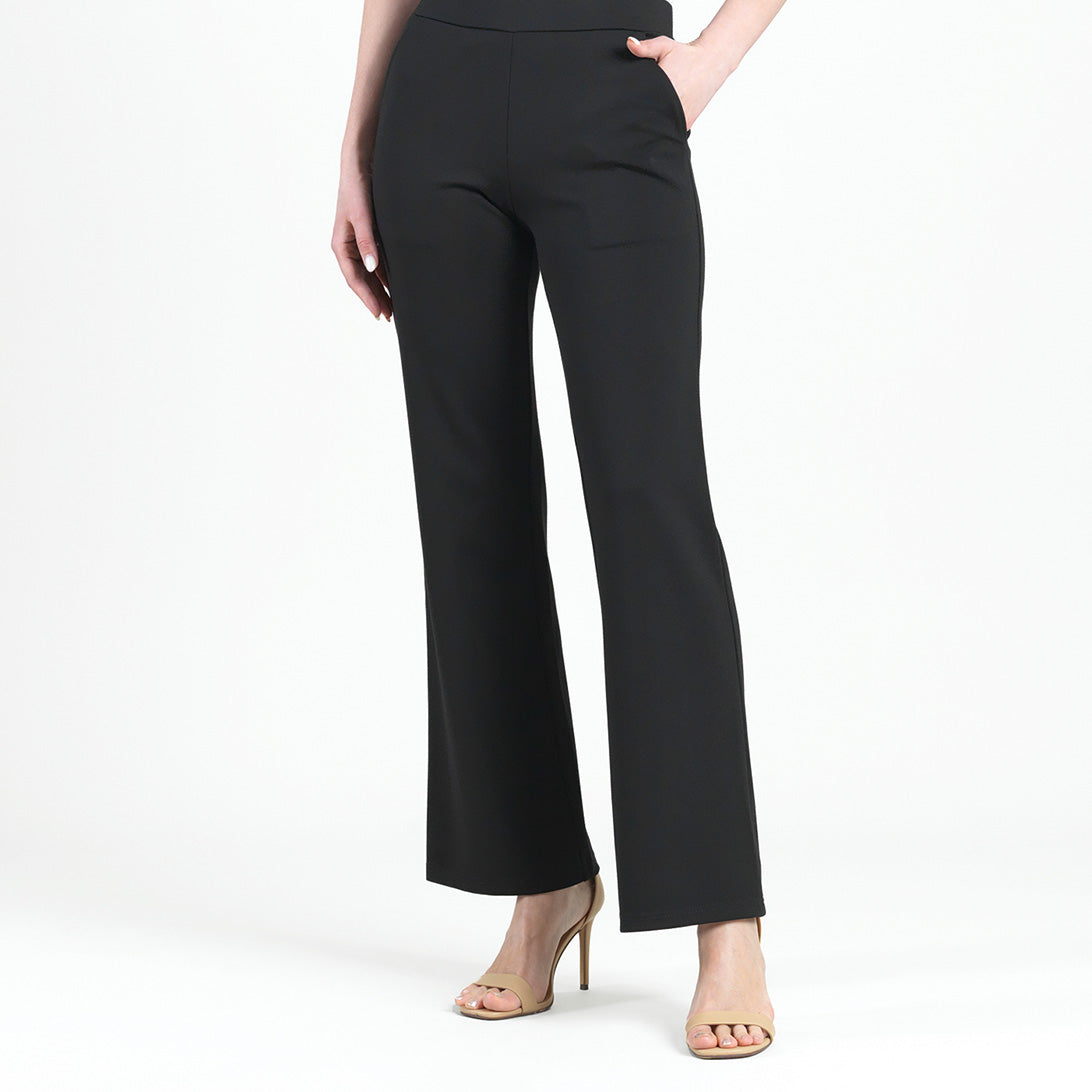 Clara Sunwoo Hot Sale - Rayon-Ponte Knit - Loose Leg Pocket Pant - Black