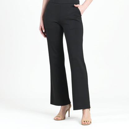 Clara Sunwoo Hot Sale - Rayon-Ponte Knit - Loose Leg Pocket Pant - Black