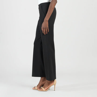 Clara Sunwoo Hot Sale - Rayon-Ponte Knit - Loose Leg Pocket Pant - Black