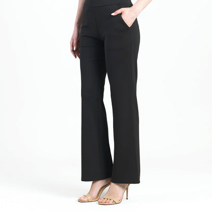 Clara Sunwoo Hot Sale - Rayon-Ponte Knit - Loose Leg Pocket Pant - Black