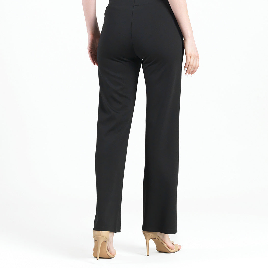 Clara Sunwoo Hot Sale - Rayon-Ponte Knit - Loose Leg Pocket Pant - Black